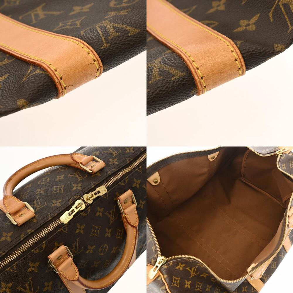 LOUIS VUITTON Monogram Keepall Brown Canvas Boston Bag - Picture 11 of 11